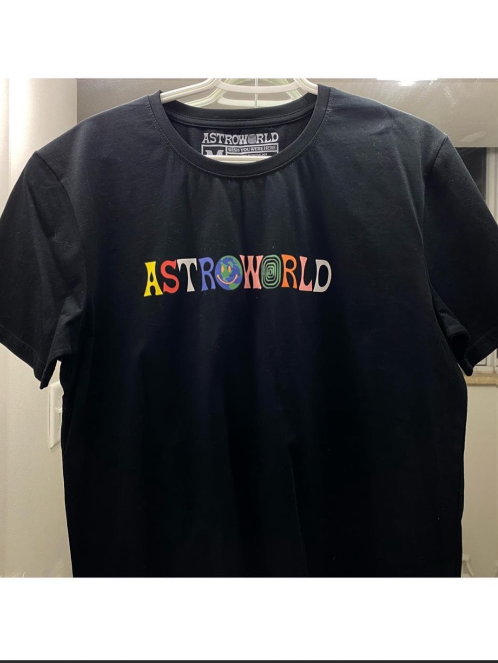 Astroworld Men's Black Short-Sleeve Logo T-Shirt